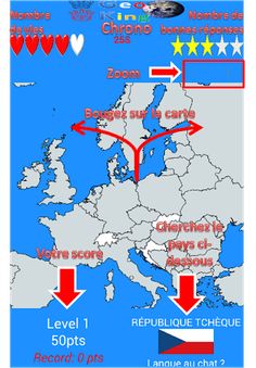 Jeu GEO: localisez les pays du - Screenshot 2