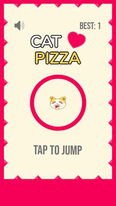 Cat Likes Pizza - Flappy Game - Screenshot 1