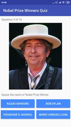 Nobel Prize Winners Quiz - Screenshot 2