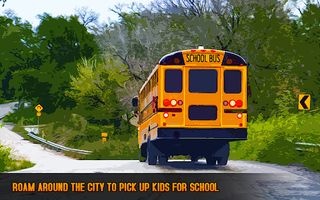 School bus driving Bus games - Screenshot 1