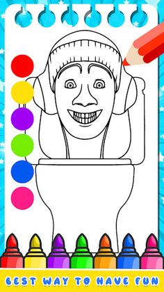Skibidi Toilet Coloring Book - Screenshot 2
