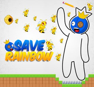 Save The Blue Monster Rainbow - Screenshot 1