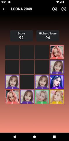 LOONA 2048 Game - Screenshot 4