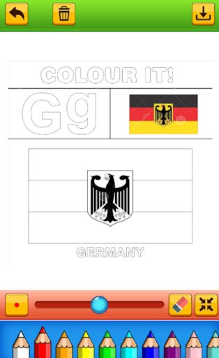 world flag coloring game - Screenshot 2