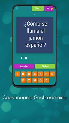 Cuestionario Gastronomico - Screenshot 1