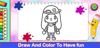 Miga Town coloring book - Screenshot 1