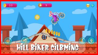Hill Biker Climbing : Girl Gam - Screenshot 1