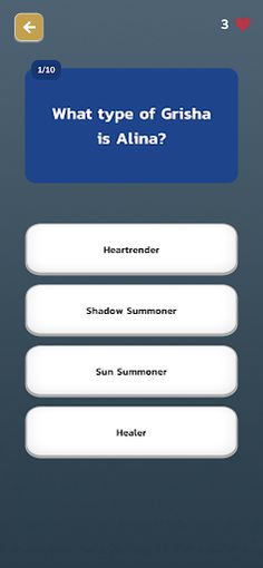 The Grishaverse Trivia Game - Screenshot 3