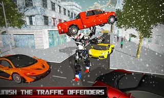 US Police Transform Robot Car - Screenshot 2