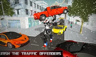 US Police Transform Robot Car - Screenshot 2