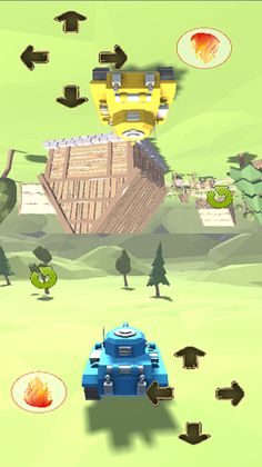 TWO PLAYER TANK WARS GAME 3D - - Screenshot 4