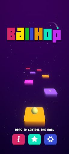Magic Ball Jump on Space Tiles - Screenshot 1