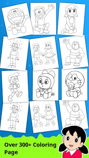 Doramon Cartoon Colouring Book - Screenshot 3