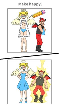 Draw Happy Angel :drawing apps - Screenshot 3