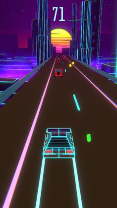 Neon Road - Screenshot 2