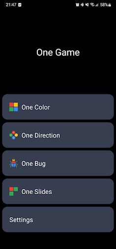 One Game - Screenshot 1