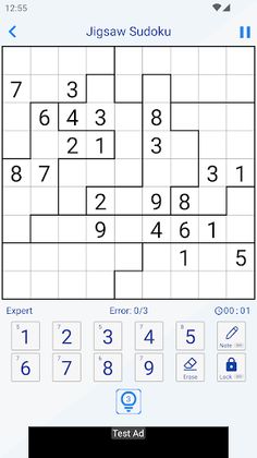Sudoku - Classic Jigsaw Killer - Screenshot 2
