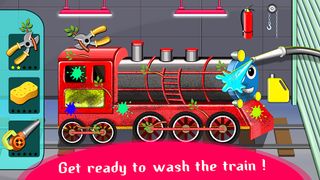 Train Cleaning, Coloring Game - Screenshot 3