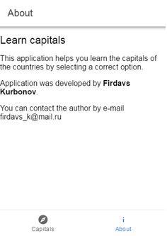 Learn Capitals - Screenshot 2