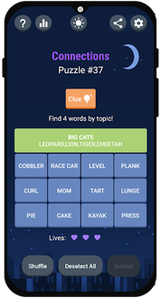 Connections: Group words - Screenshot 1