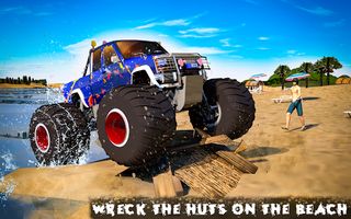 Water Surfing Monster Truck 3d - Screenshot 1