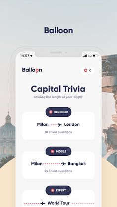 Balloon Game - Capital World Q - Screenshot 1