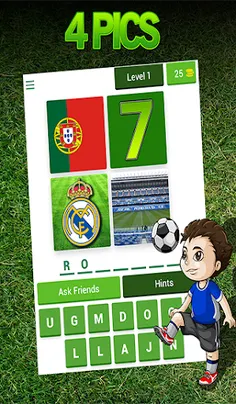 4 Pics 1 Footballer Quiz - Screenshot 1