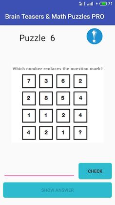 Brain Teasers & Math Puzzles P - Screenshot 3