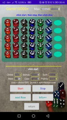 Game10000s fascinating dice - Screenshot 1