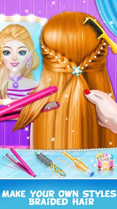 Fashion Braid Hair Salon Games - Screenshot 4