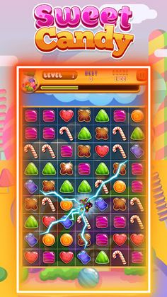Sweet Candy Match 3 Games - Screenshot 2