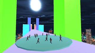 Neon Flying Man 3D - Screenshot 2