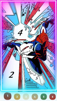 Super Hero : Color by number - Screenshot 1