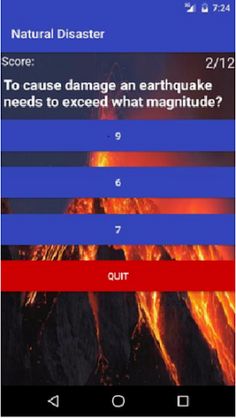 Natural Disasters Quiz - Screenshot 2