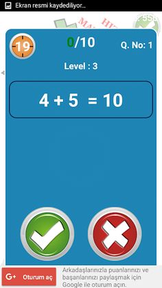 Hızlı Matematik Oyunları - Screenshot 4
