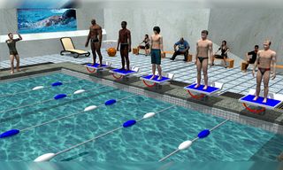 Swimming Race - Screenshot 1