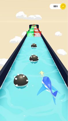 Shark Run: Eat man to get big - Screenshot 2