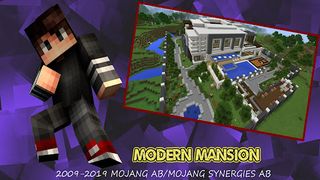 Map Modern Mansion: MCPE House - Screenshot 2
