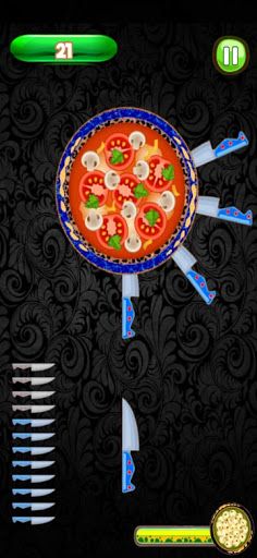 Pizza Knife Game - Throw the K - Screenshot 1
