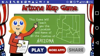 Arizona Map Game - Screenshot 1