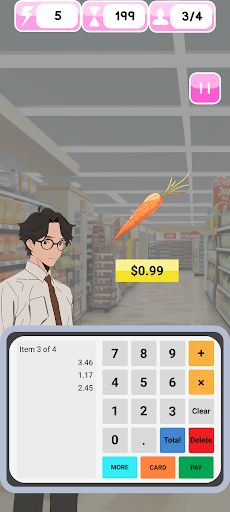 Cashier Counting Money Game - Screenshot 2