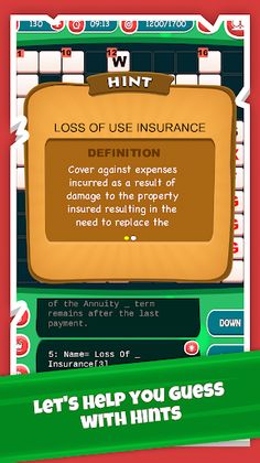 Insurance Crossword Puzzle - Screenshot 4