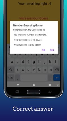 Number Guessing Game - Screenshot 4