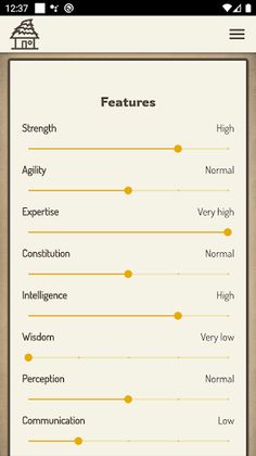 RPG Role character generator - Screenshot 4