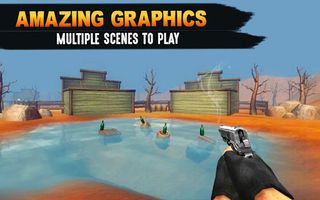 Bottle gun shooting game : Bot - Screenshot 1