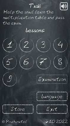 MAT-TU Multiplication table - Screenshot 1