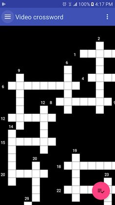 Video Crossword - Screenshot 1