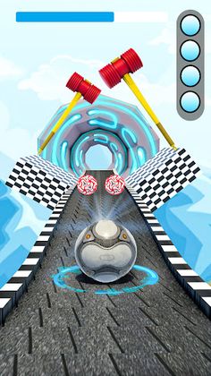 Rolling Ball Sky Race Games 3D - Screenshot 4