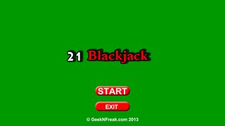 21 Black Jack Game - Screenshot 1