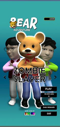 Bear Adventure - Zombie Slayer - Screenshot 1